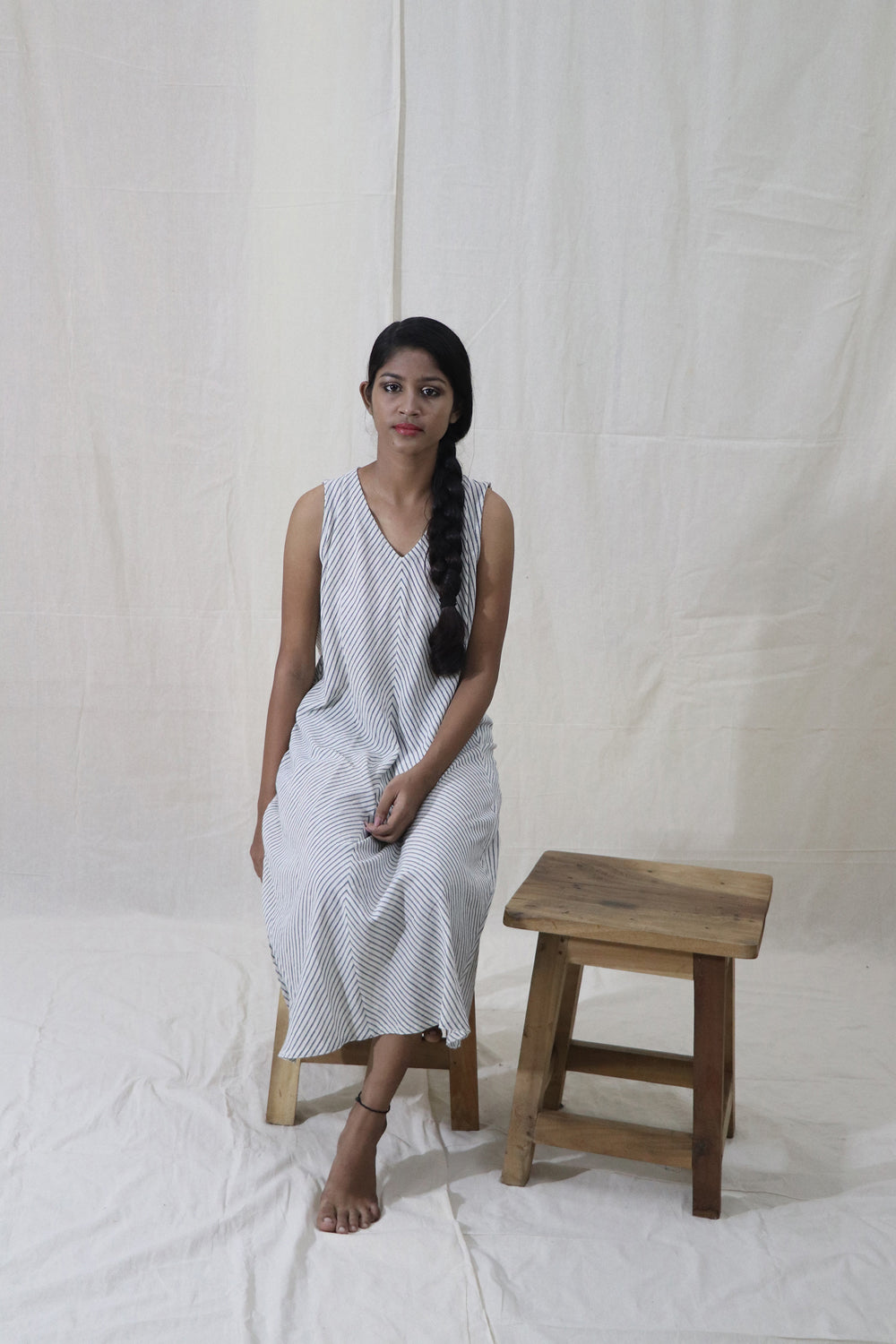 Kora Indigo bias cut dress 2013