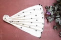 White organic cotton-hand painted stole 12