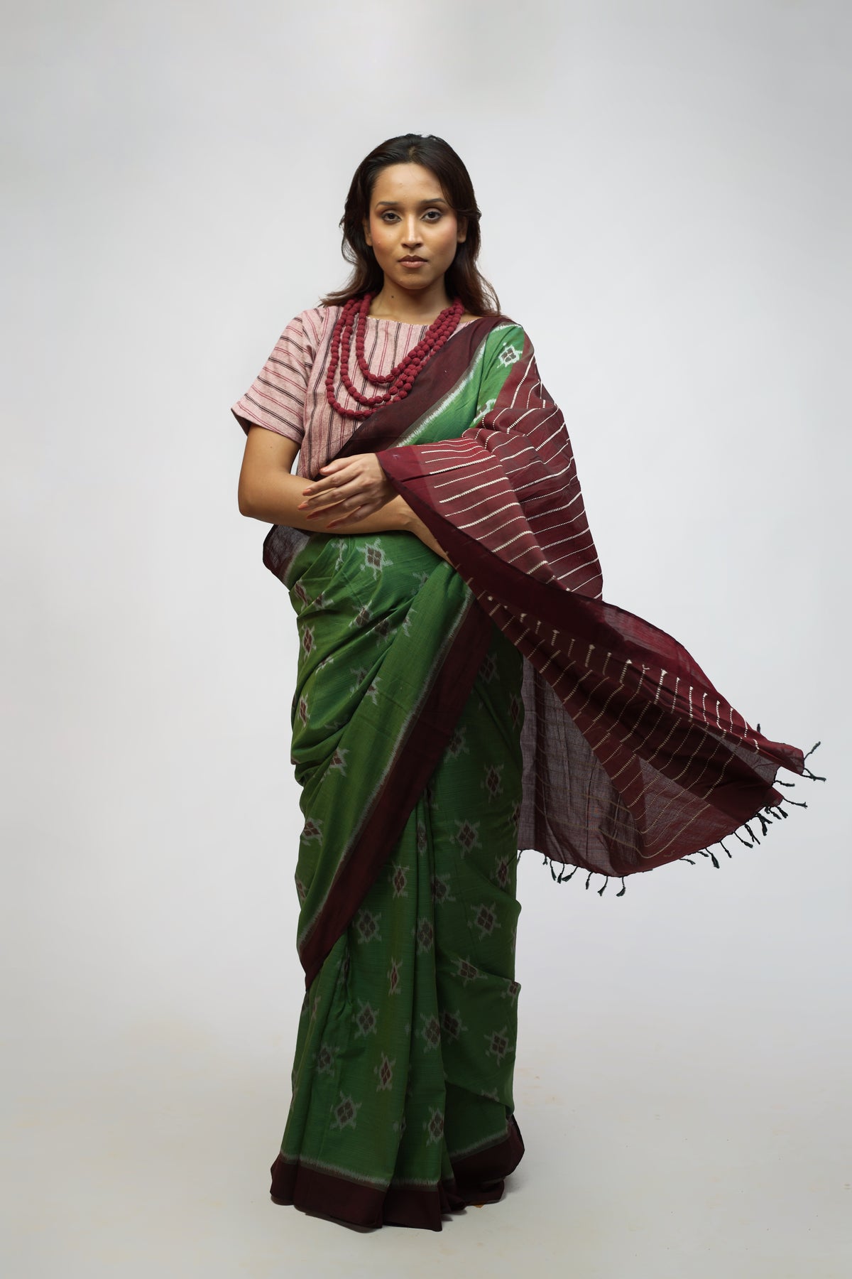 Kaincha - Cotton Ikkat Saree