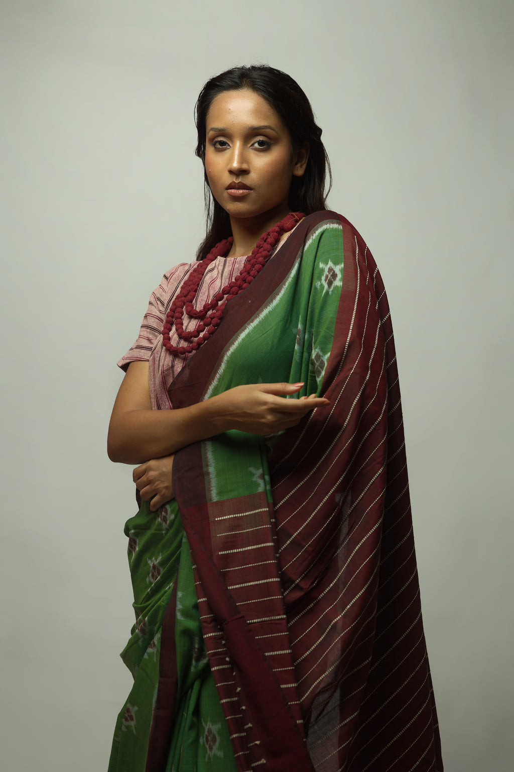 Kaincha - Cotton Ikkat Saree