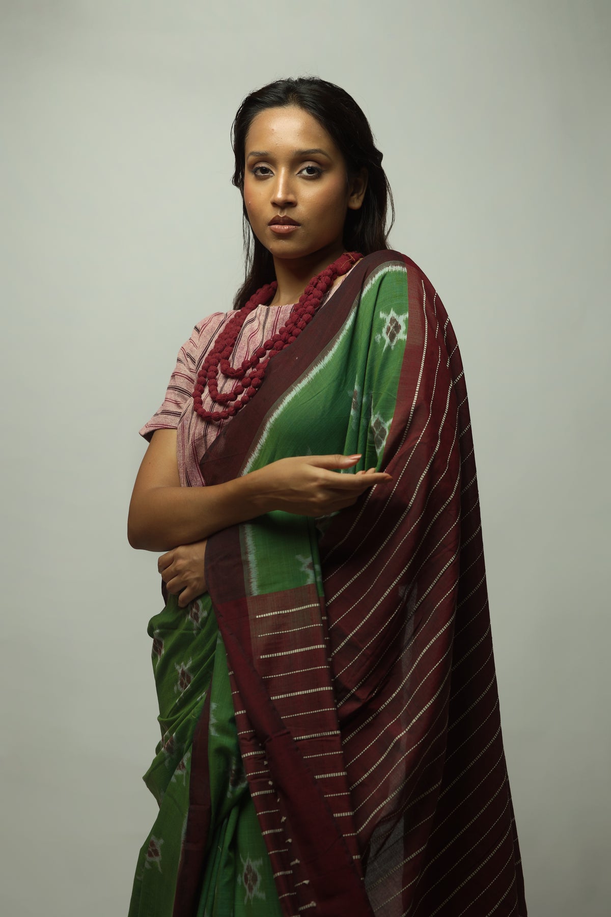 Kaincha - Cotton Ikkat Saree