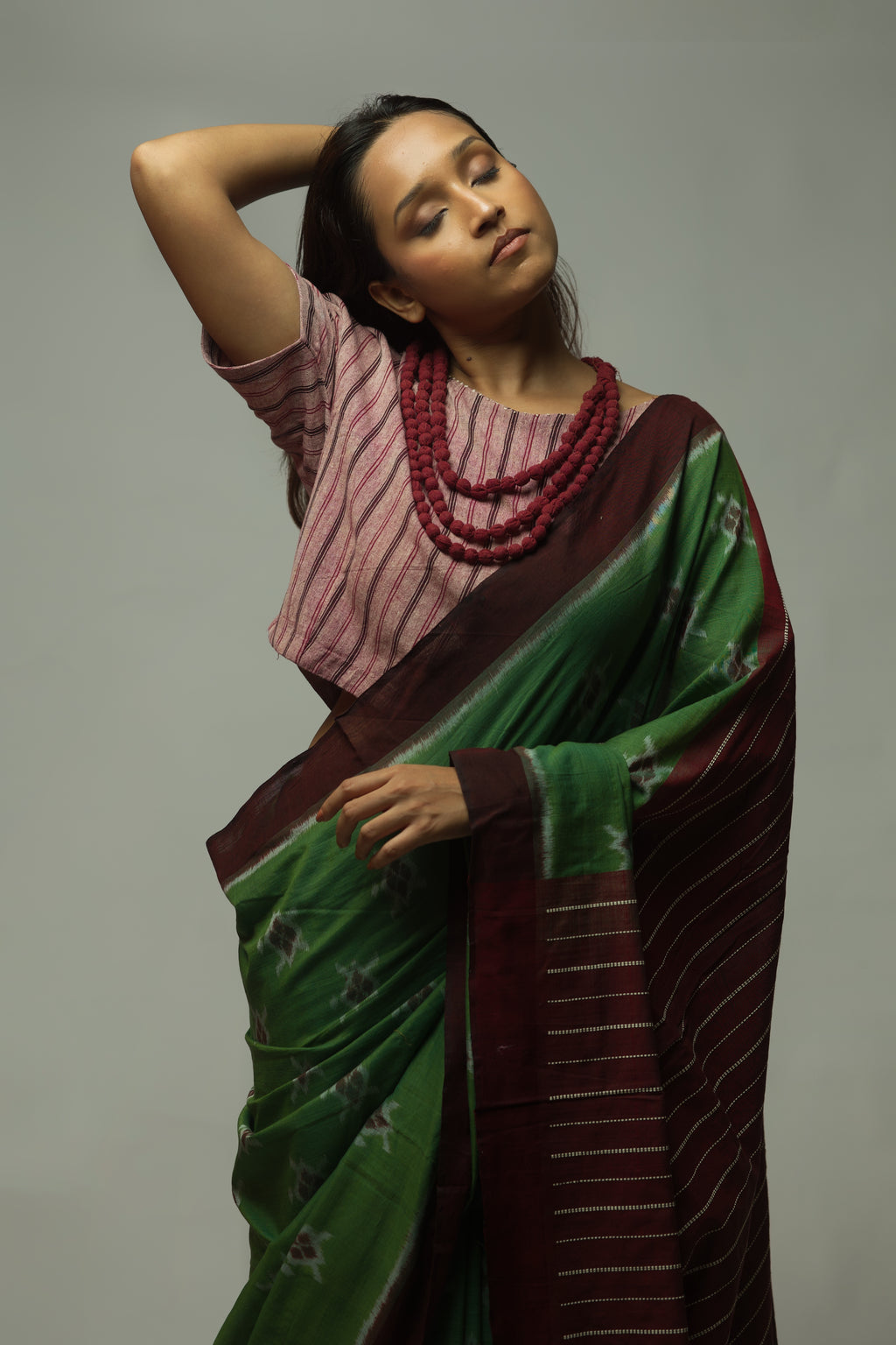 Kaincha - Cotton Ikkat Saree