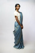 Indigo Linen Weave