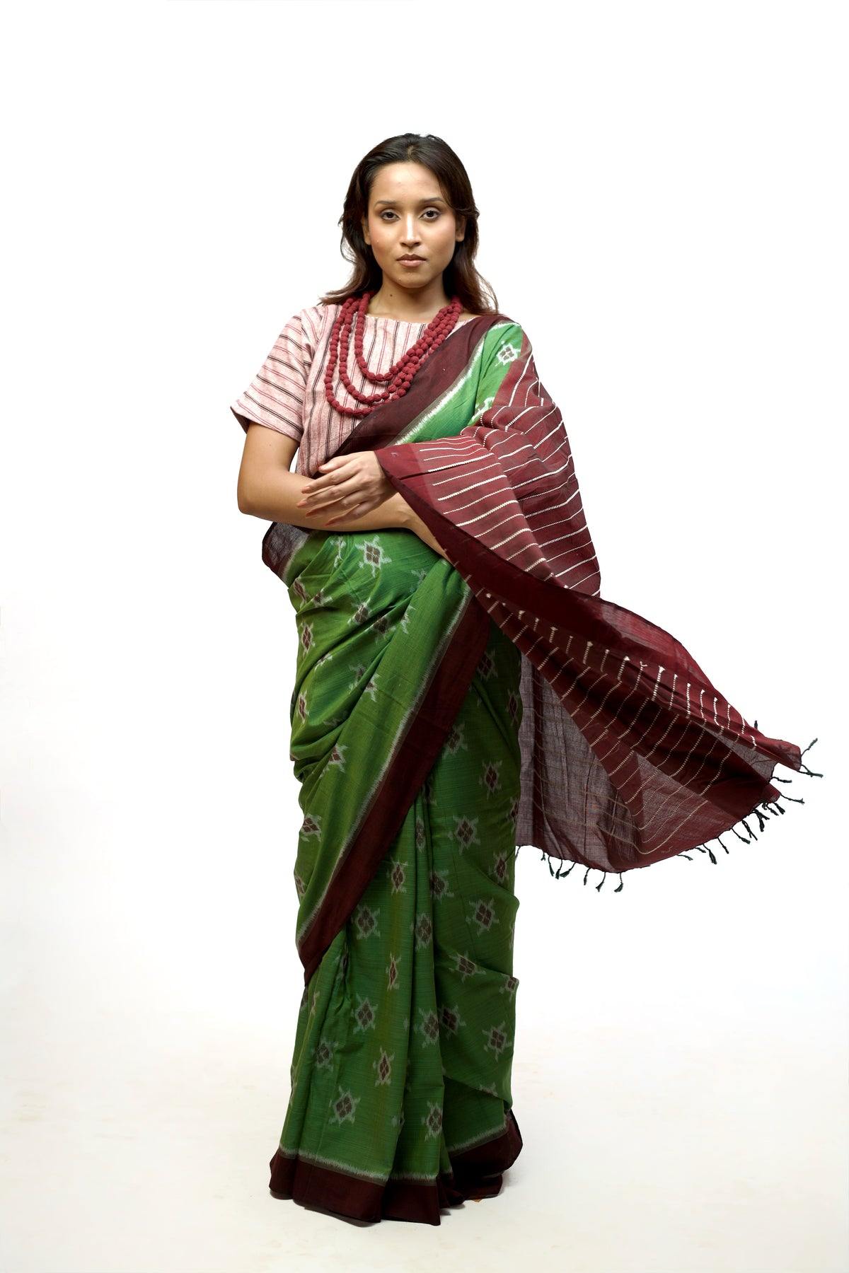 Kaincha - Cotton Ikkat Saree