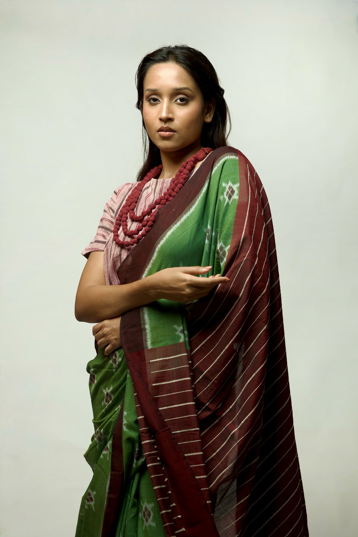 Kaincha - Cotton Ikkat Saree