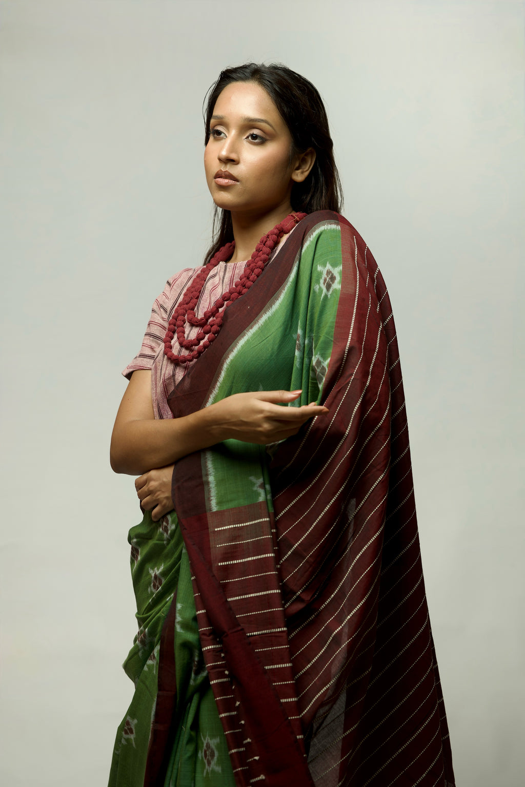 Kaincha - Cotton Ikkat Saree