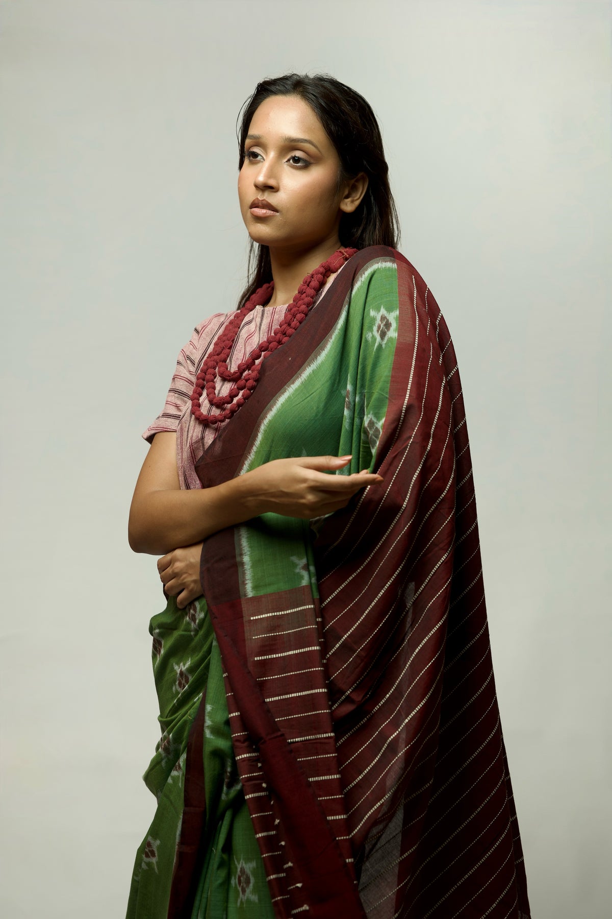 Kaincha - Cotton Ikkat Saree