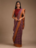 Purple cotton handloom Odisha- Mala design- Pankaja Sethi