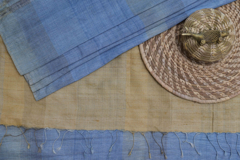 Indigo Linen Weave