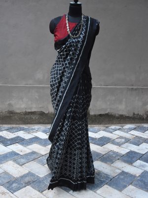 Black silk ikat handloom Odisha saree – Transition -Pankaja Sethi