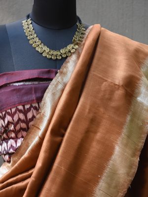 Natural dye silk ikat handloom Odisha saree – Prakruti -Pankaja Sethi